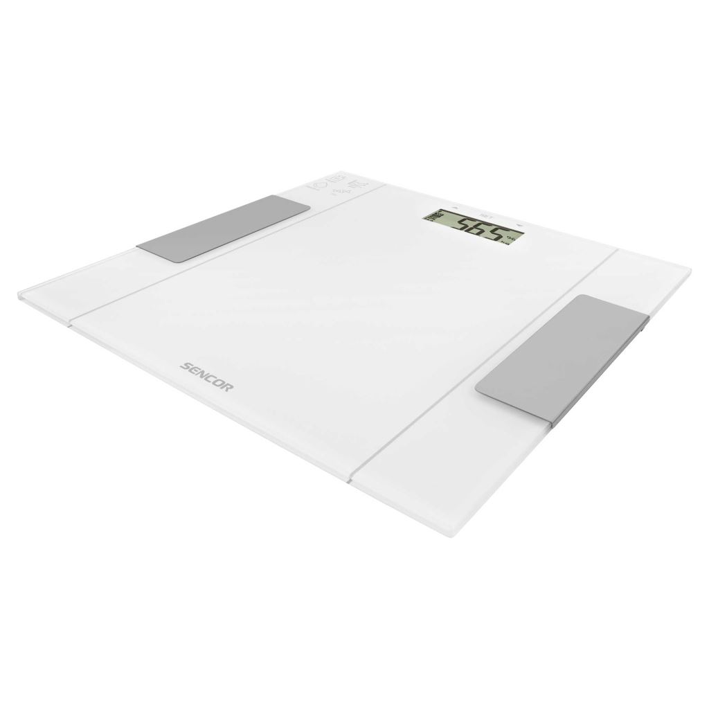 Cantar inteligent, Sencor, Sticla securizata, Max 150 kg, Alb (SBS 5051WH)
